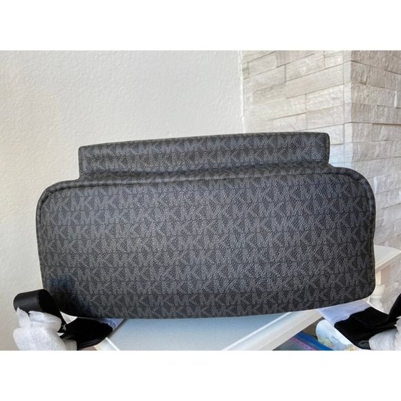 Michael Kors Cooper Logo Red  Stripe Backpack - Picture 5 of 8